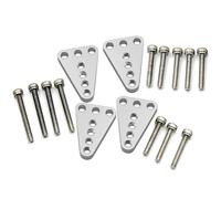 MYUHEDF Rc Upgrade Model For Axial For SCX10 For Honcho For Dingo 1/10 Metal Upper Lower Shock Mount Lift Kit RC Crawler Model Car Upgrade Parts RC Car(Silver)