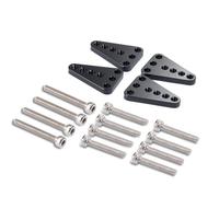 MYUHEDF Rc Upgrade Model For Axial For SCX10 For Honcho For Dingo 1/10 Metal Upper Lower Shock Mount Lift Kit RC Crawler Model Car Upgrade Parts RC Car(Black)