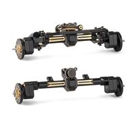 MYUHEDF Rc Upgrade Model For Axial For SCX24 90081 C10 For Jeep For Gladiator For Bronco 1/24 Brass Portal Axle Modification Decoration Accessories RC Crawler Car Parts(Set)