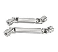 MYUHEDF Rc Upgrade Model For Axial For SCX24 For Jeep For JLU C10 For Bronco For Base For Camp 1/24 Stainless Steel Center Drive Shaft Upgrade RC Crawler Car Parts(Silver)