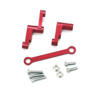 MYUHEDF Rc Upgrade Model For HBX 2105a T10 16889 16889A 16890 For SG1601 SG1602 RC 1/16 Metal Upgrade Parts Remote Control Vehicle Steering Components RC Car Accessories(Red)