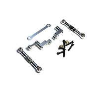 MYUHEDF Rc Upgrade Model For Hyper Go For MJX 16207 16208 16209 16210 H16 H16BM 1/16 16430 RC Car Metal Parts Steering Tie Rod Assembly Modification Car Accessories(Silver)