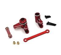 MYUHEDF Rc Upgrade Model For MJX 10208 For Little For Monster RC 1/10 Remote Control Car Parts Metal Upgrade Assembly Swing Arm Steering Cup Shock Absorber Support Tie Rod C Block(Size 9)