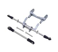 MYUHEDF Rc Upgrade Model For SCX10 II 90046 1/10 For Pumpkin Straight Axle RC Crawler Car Parts Servo Mount With Simulation Hydraulic Steering Kit Modification(Gray)