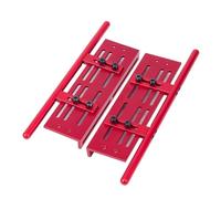 MYUHEDF Rc Upgrade Model For SCX10 II 90046 For Wrangler For TRX4 TF2 1/8 1/10 For Rock Sliders Adjustable Pedal Side Step Board Decoration Modification RC Crawler Upgrade Part(Red)