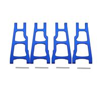 MYUHEDF Rc Upgrade Model For Traxxas For Slash For Stampede For Rustler 4WD 1/10 Metal Front And Rear Suspension Arm Set 3655 RC Car Upgrade Parts(Blue)