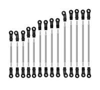 MYUHEDF Rc Upgrade Model For Traxxas For TRX-6 1/10 14pcs Stainless Steel Links Linkage Pull Rod Rod End RC Crawler Car Upgrade Parts Accessories