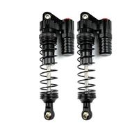 MYUHEDF Rc Upgrade Model For TRX4 For Axial For SCX10 90046 D90 KM2 Y05 1/10 RC Track Vehicle Parts 1 Pair Full Metal Remote Control Piggyback Shock Absorber(Black)