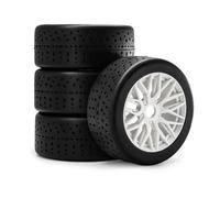 MYUHEDF RC Upgrades Spare Parts For Arrma 1/7 For Infraction Beyond 6S F1 Limitations 1/8 Flat Running Wheel Tire D265 Upgrade Modification Repair Parts(WHITE)