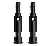 MYUHEDF RC Upgrades Spare Parts For Arrma For Gorgon 1/10 Metal Front Axle Shaft Front Axle Spindles 2WD Monster Truck RC Car Upgrade Parts(Black)