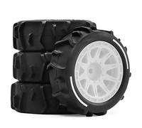 MYUHEDF RC Upgrades Spare Parts For Arrma For Typhon For Grom 1/14 For Small Typhoon Sand Digging Snow Beach Tires RC Upgrade Replacement Parts(WHITE)