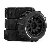 MYUHEDF RC Upgrades Spare Parts For Arrma For Typhon For Grom 1/14 For Small Typhoon Sand Digging Snow Beach Tires RC Upgrade Replacement Parts(Black)