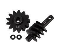 MYUHEDF RC Upgrades Spare Parts For Axial For SCX24 1/24 Overdrive Underdrive Worm Differential Axle Steel Gears 12T 13T 14T 16T RC Crawler Car Upgrade(13t)