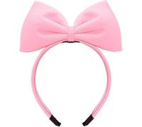 Myuiao Sweet Pink Halloween Bow Headband Bowknot Hair Hoops Bands Headpiece Hairband for Women and Grils,Women Christmas Birthday Party Decorations Accessories Easy to Wear,Holiday Cosplay Headwear