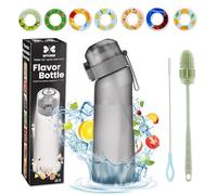 MYUNIK Air water Bottle 650ML - Scented Air water Bottle with 7 Flavor Pods, BPA-Free Tritan, With Cleaning Kit | Sugar-Free Hydration Solution Flavored Water Bottle