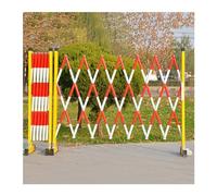 MYUYEE 47" H Adjustable Security Gate - Mobile Folding Barrier With Casters Traffic Control Fence Durable Black Outdoor Safety Gate 47X39In For Enhanced Driveway Protection &(Rosso-47X79In)