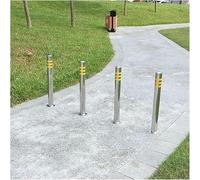 MYUYEE 4Pcs Traffic Cone Construction Cone Security Post Barrier Parking Safety Cone Heavy Duty Stainless Steel Traffic Delineator Cone Caution Cones Driveway,50cm/20in