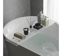 MYUYEE Adjustable Bathroom Tray - Versatile Bathtub And Bed Tray For 1 Or 2 Shower Nizer Ideal For Home Spa Relaxation And Reading For Self Care (1 Couleur-70Cm/27.5In)