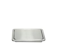 MYUYEE Built-in Dustbin Lid Modern Embedded Stainless Steel Flap Lid Trash Bin Cover Built-in Counter Top Swing Garbage Can Lid Bathroom Kitchen Utensils,C-One Size (F One Size)