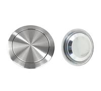 MYUYEE Built-in Dustbin Lid Modern Embedded Stainless Steel Flap Lid Trash Bin Cover Built-in Counter Top Swing Garbage Can Lid Bathroom Kitchen Utensils,C-One Size (C One Size)