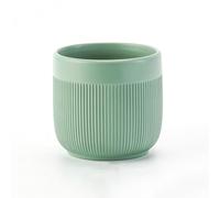 MYUYEE Ceramic Plant Pots Indoor - 8.5 Inch Planter Pot With Drainage Hole And Saucer For Succulent Orchid Flower Herbs Cactus - Ideal For Gardening Home Desktop,Green