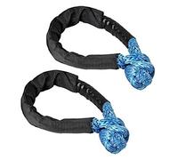 MYUYEE Chain Hoist, 17.2Ton, 37900Lbs, Soft Shackle Atv Utv Tow Trailer Hook U Winch Rope Knot Polyethylene Rescue Refitting Self (Blue1 37900Lbs)