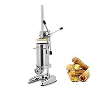 MYUYEE Churros Machine, 3L Commercial Manual Spanish Churro Maker Doughnut Machine Stainless Steel Vertical Filling Machine Dessert Maker Hand Crank Latin Fruit Machine for Commercial & Home,2L (3l)