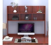 MYUYEE Desktop Bookshelf, Countertop Storage Hutch, Desktop Display Rack, Multipurpose Desktop Hutch Storage, for Dorm Office Home (A 90 * 90 * 20cm)