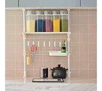 MYUYEE Dish Drying Rack Hanging Dish Drying Rack, Height Adjustable Metal Kitchen Supplies Storage Shelf Betweeen Cabinet And Countertop Sturdy Standing Space Saver H(H19.7In26.8In-20In/51Cm)