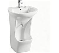 MYUYEE Dual-Level Ceramic Wash Basin With Temperature Control For Bathroom And Prayer Room (30×50×82Cm)