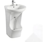 MYUYEE Dual-Level Ceramic Wash Basin With Temperature Control For Bathroom And Prayer Room (40×60×87Cm)