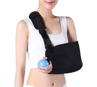 MYUYEE Ergonomic Arm Sling Support Strap For Men And Women Comfortable Immobilizer With Adjustable Slings For Shoulder, Arm, Elbow Pain (Left M)