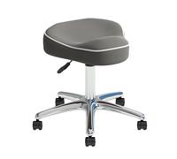 MYUYEE Ergonomic Saddle Chair Saddle Stool Rolling Saddle Stool with Wheels Adjustable Hydraulic Stool with Wheels Suitable for Offices, Makeup Studios, Indoor and Outdoor Use (Grey)