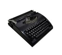 MYUYEE ge Typewriter Machine, Manual English Typewriter Mechanical, Retro Inspired Portable Typewriters for Free Writing Letters and Crafting (Black)