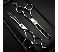 MYUYEE Hair Cutting Scissors, 6 Inch Professional Japan 440C Upscale Silver Haircut Thinning Barber Hair Cutting Shears Hairdresser Scissors (6 Inch Set)