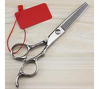 MYUYEE Hair Cutting Scissors, 6 Inch Professional Upscale 440C Plum Handle Cutting Barber Thinning Shears Hairdressing Scissors (Thinning Q)