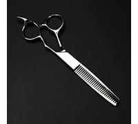 MYUYEE Hair Cutting Scissors, 6Inch Professional Japan 440C Steel Upscale Silver Hair Scissors Haircut Thinning Barber Cutting Shears Hairdressing Scissors (Thinning Scissor)