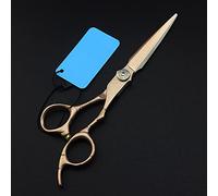 MYUYEE Hair Cutting Scissors, Japan 440C 6 Inch Rose D Cut Cutting Barber Makeup Haircut Thinning Shears Hairdressing Scissors By (Cutting)