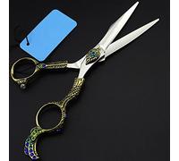 MYUYEE Hair Cutting Shears, 6 Inch Professional Upscale 440C Cut Hair Scissors Set Cutting Barber Makeup Thinning Shears Hairdressing Scissors (Cutting A)