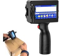 MYUYEE Handheld Inkjet Date Printer with Quick Drying Ink Cartridge, Automatic Online Inkjet Printer Small Printer Inkjet Coder