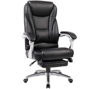 MYUYEE High Back Arms 360 Swivel Leather Ergonomic Footrest Office Chair With Computer Desk Modern Executive Chairs For Conference Room Living Bedroom