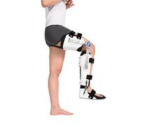 MYUYEE Hinged Rom Knee Foot Support Brace, Adjustable Post Knee Support Orthosis Immobilizer Protector, Knee Abduction Splint, Hip Knee Ankle Foot Orthosis Braces, Legs Joint Fixator (Fixed Right)