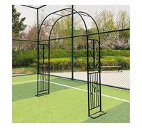 MYUYEE Indoor Garden Arches For Party Decoration,A Decorative Entrance To A Pathway,For Climbing Plants Trellis Support (Black-3.4X2.3X0.4M)