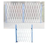MYUYEE Industrial Folding Security Gate - Retractable Barricade Door For Traffic & School Safety Accordion Design With Casters(Blue-150X100Cm)