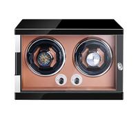 MYUYEE Luxury Watch Storage Case Automatic Pu Leather Watch Winders With Quiet Motor 5 Rotation Modes Open The Door To Stop The Rotation Power By Ac Adaptor Or Batteries (D-1+0)