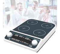 MYUYEE Magnetic Stirrer 4 Position, 500ml Liquid Mixer with Display, Synchronous/Asynchronous Control, Speed: 50-1500rpm for Laboratory Liquid Mixing