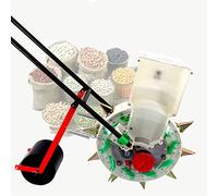 MYUYEE Manual Seeder Handheld, Garden Seeder, 23cm spacing, Adjustable Handheld Seeding Machine Walk-Behind Row Crop Planter, for Garden Farm 12mouth