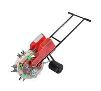 MYUYEE Manual Seeder Seeding Machine, Hand-Push Seeder Walk-Behind Row Crop Planter Garden Push Seeder, Roller Seeder Planter for Soy Peanut Corn Cotton Soybean,7 Mouths