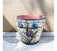 MYUYEE Mexican Pottery Flower Pot Painted Succulent Mini Plant Pots Planter Style Hand Painted Multicolor Indoor Outdoor Garden Flower Vase Succulent Planter For Home,B