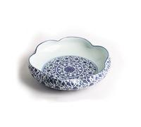 MYUYEE No-Porous Ceramic Flower Pot Bonsai Pots Flowerpot Lotus Flower Decor Ceramic Planting Bowl Planting Pot Suction Cup Flower Pots Growing Pots One Leaf Lotus,A-24 * 7cm